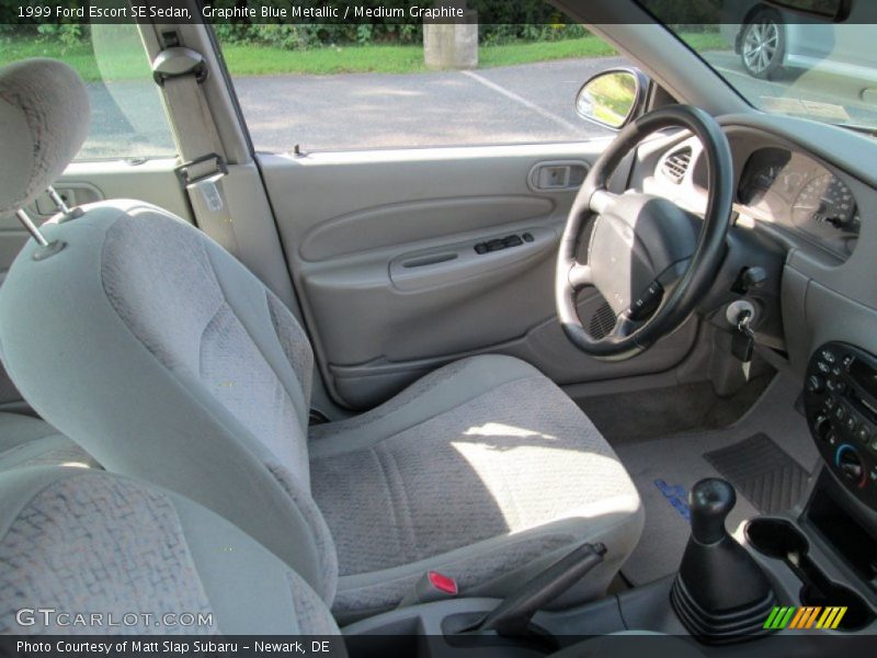 Graphite Blue Metallic / Medium Graphite 1999 Ford Escort SE Sedan
