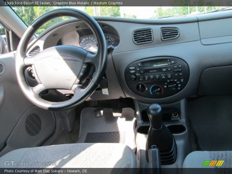 Graphite Blue Metallic / Medium Graphite 1999 Ford Escort SE Sedan