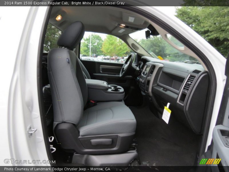 Bright White / Black/Diesel Gray 2014 Ram 1500 Express Regular Cab