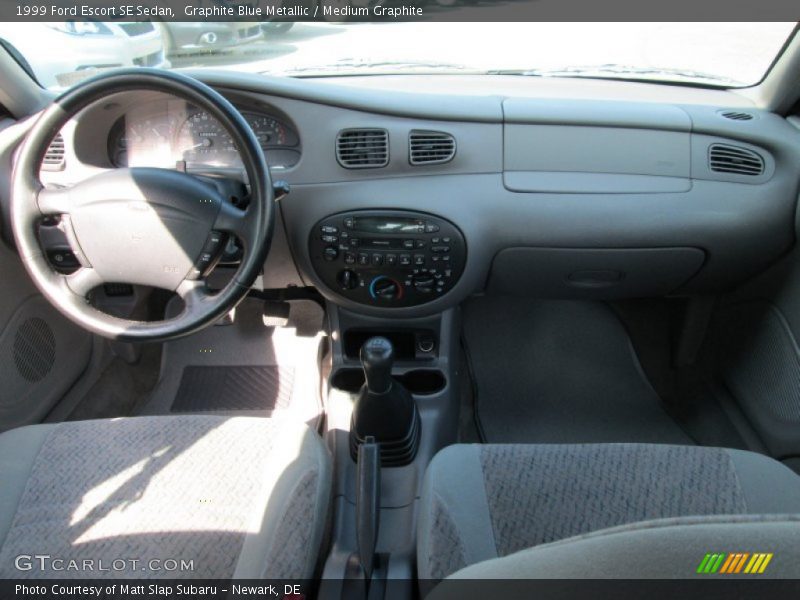 Graphite Blue Metallic / Medium Graphite 1999 Ford Escort SE Sedan