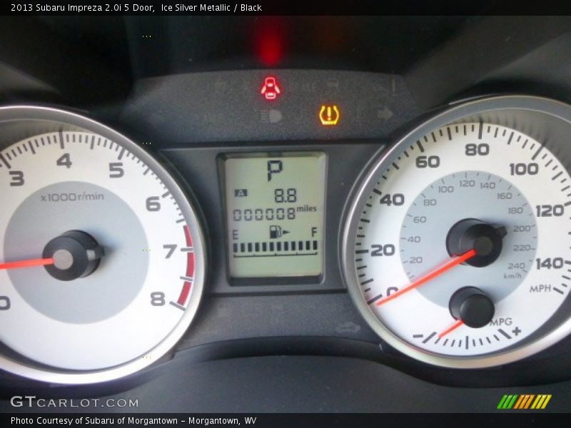 Ice Silver Metallic / Black 2013 Subaru Impreza 2.0i 5 Door