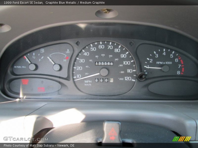 Graphite Blue Metallic / Medium Graphite 1999 Ford Escort SE Sedan