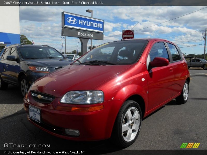 Sport Red / Charcoal Black 2007 Chevrolet Aveo 5 LS Hatchback