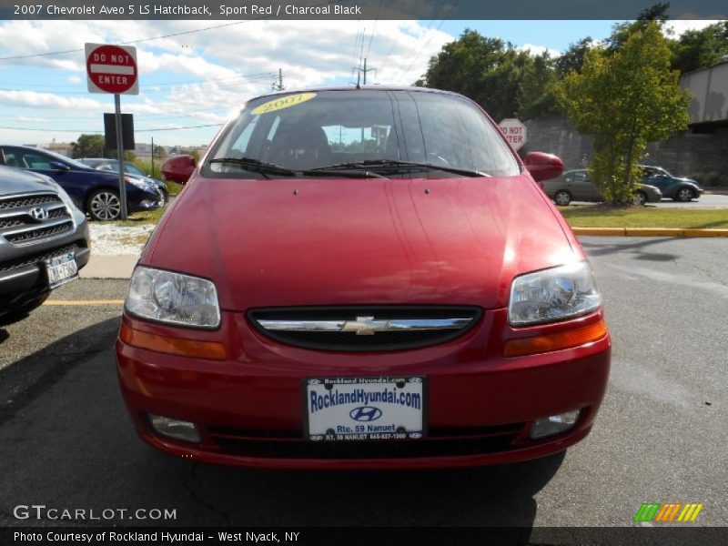 Sport Red / Charcoal Black 2007 Chevrolet Aveo 5 LS Hatchback