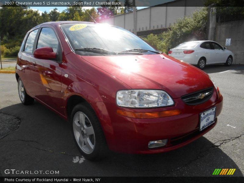 Sport Red / Charcoal Black 2007 Chevrolet Aveo 5 LS Hatchback