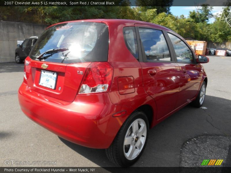 Sport Red / Charcoal Black 2007 Chevrolet Aveo 5 LS Hatchback