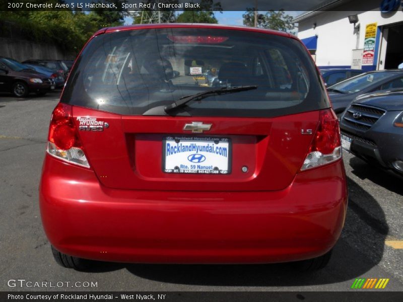 Sport Red / Charcoal Black 2007 Chevrolet Aveo 5 LS Hatchback