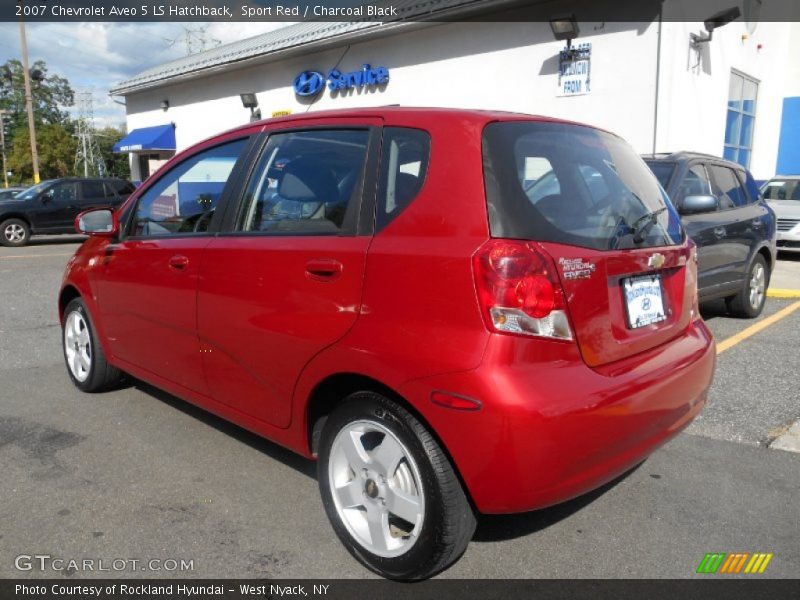 Sport Red / Charcoal Black 2007 Chevrolet Aveo 5 LS Hatchback