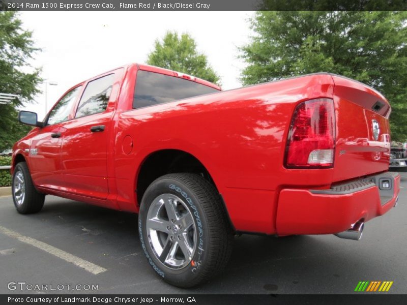 Flame Red / Black/Diesel Gray 2014 Ram 1500 Express Crew Cab