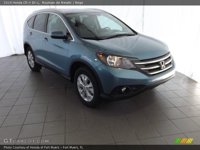 Mountain Air Metallic / Beige 2014 Honda CR-V EX-L