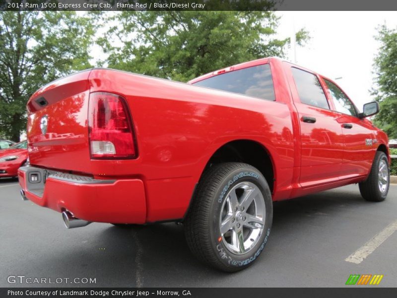 Flame Red / Black/Diesel Gray 2014 Ram 1500 Express Crew Cab