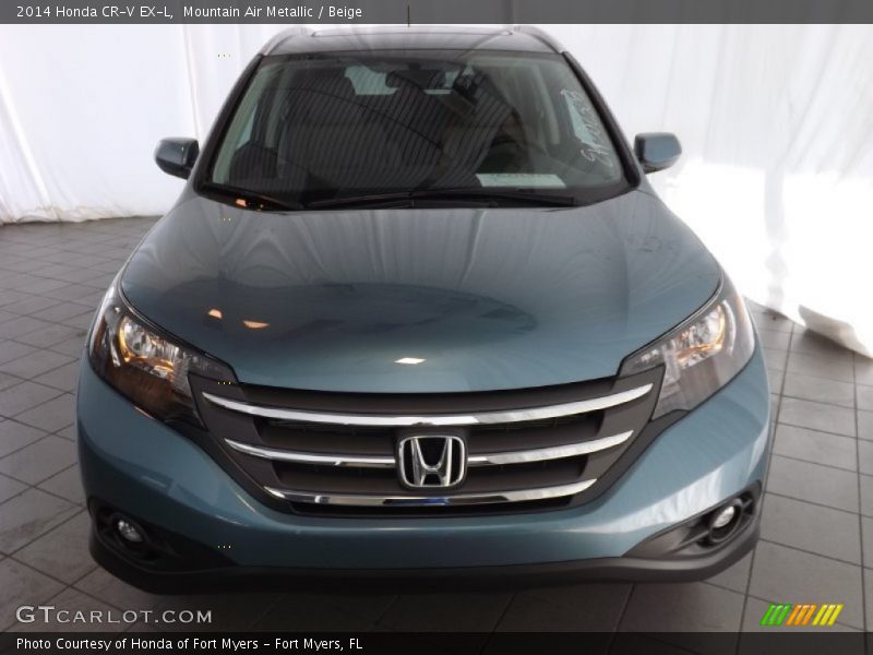 Mountain Air Metallic / Beige 2014 Honda CR-V EX-L