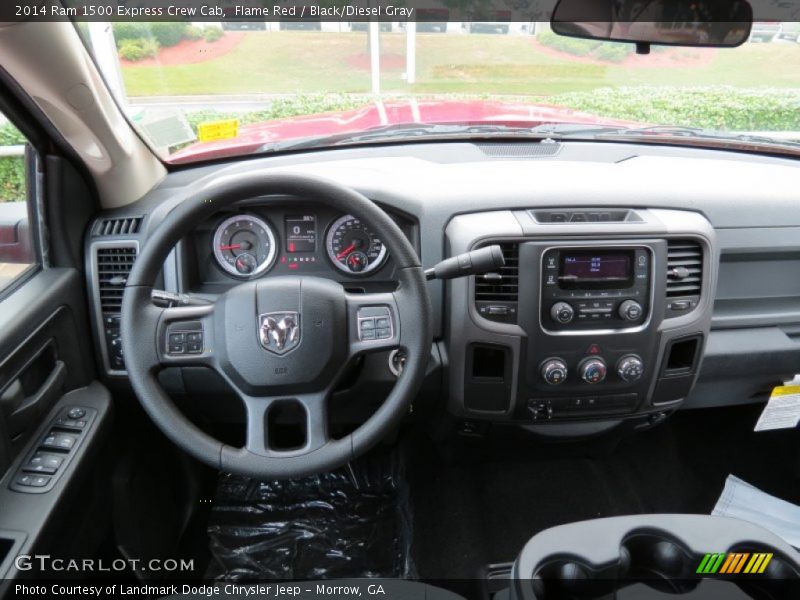 Flame Red / Black/Diesel Gray 2014 Ram 1500 Express Crew Cab