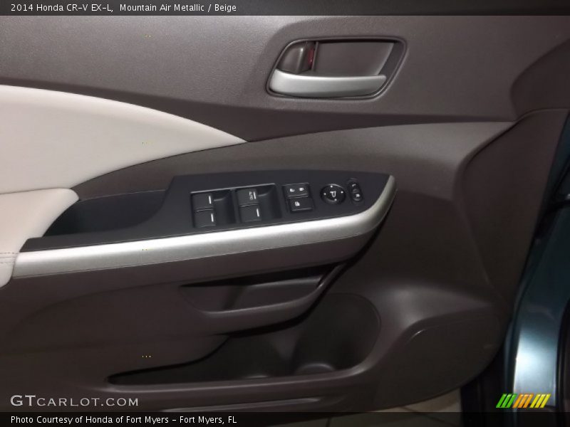 Mountain Air Metallic / Beige 2014 Honda CR-V EX-L