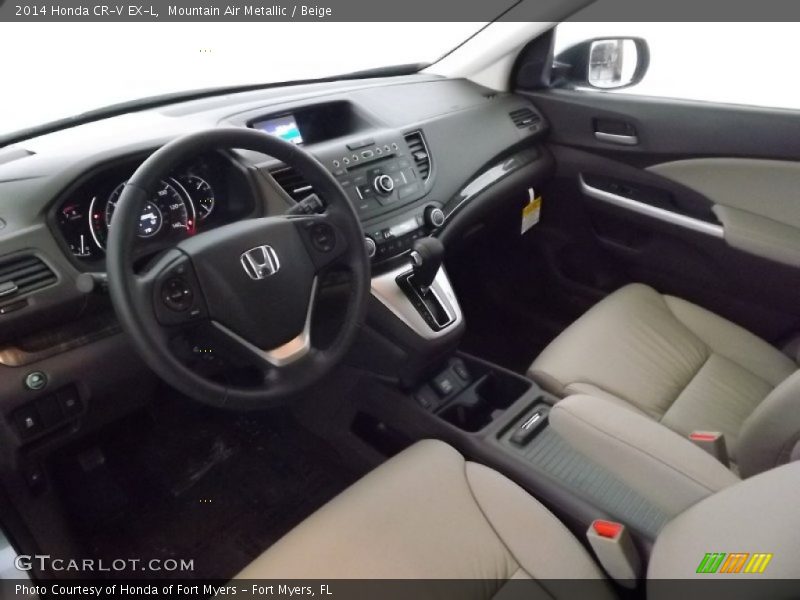 Mountain Air Metallic / Beige 2014 Honda CR-V EX-L