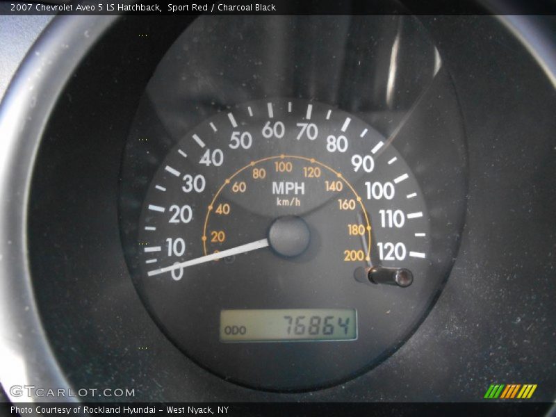 Sport Red / Charcoal Black 2007 Chevrolet Aveo 5 LS Hatchback