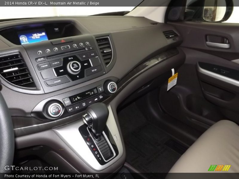 Mountain Air Metallic / Beige 2014 Honda CR-V EX-L