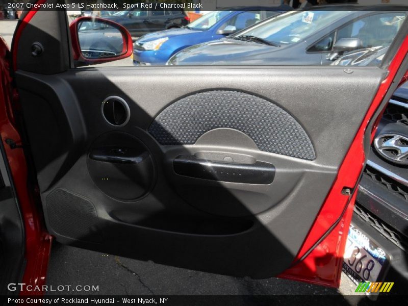 Sport Red / Charcoal Black 2007 Chevrolet Aveo 5 LS Hatchback