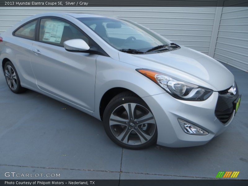 Silver / Gray 2013 Hyundai Elantra Coupe SE