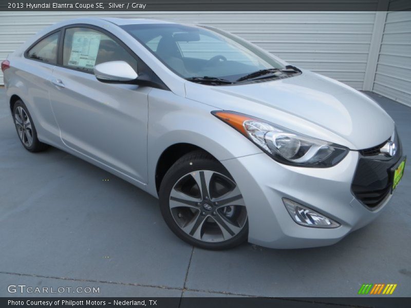 Silver / Gray 2013 Hyundai Elantra Coupe SE