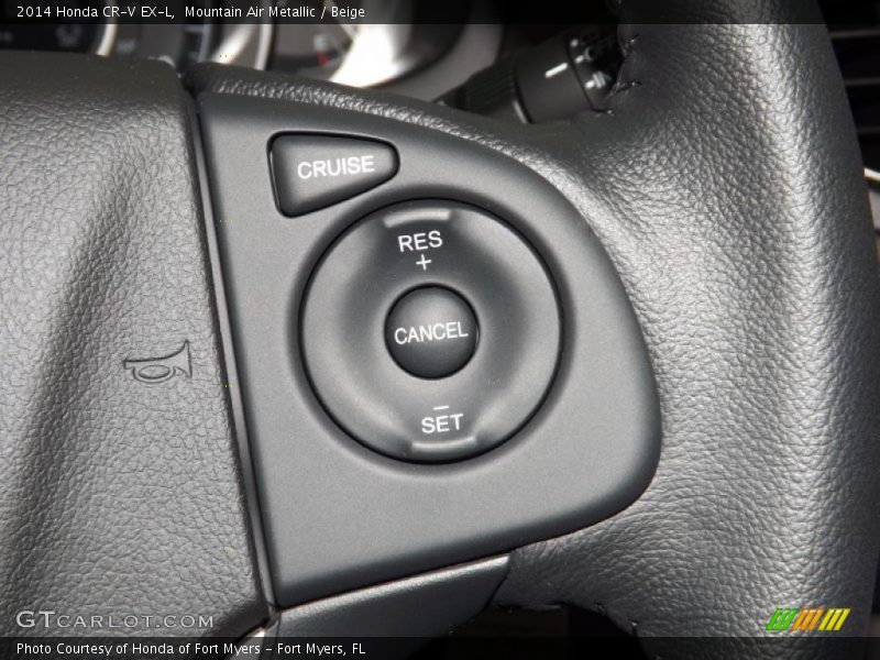 Mountain Air Metallic / Beige 2014 Honda CR-V EX-L