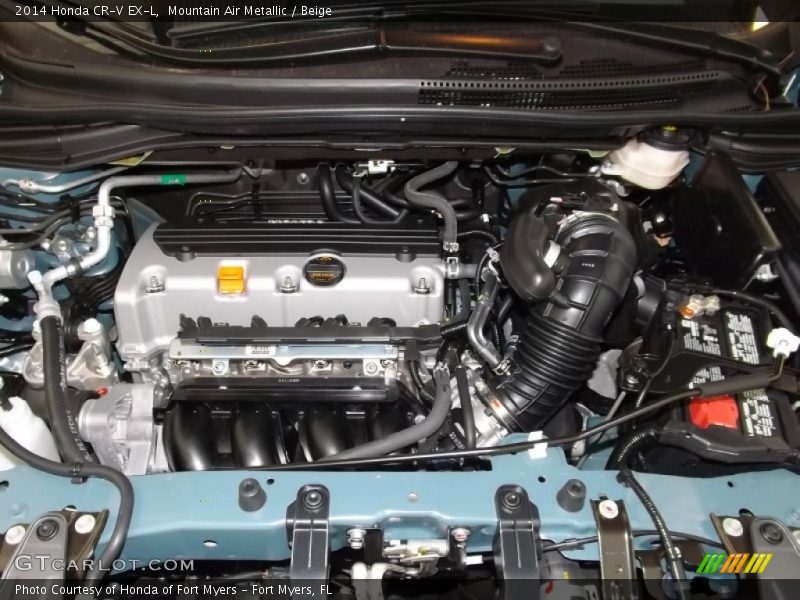 Mountain Air Metallic / Beige 2014 Honda CR-V EX-L