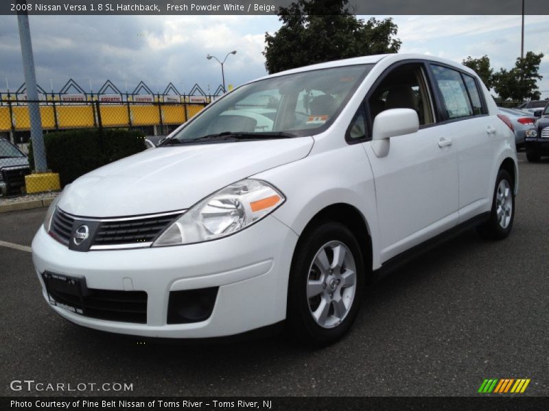 Fresh Powder White / Beige 2008 Nissan Versa 1.8 SL Hatchback