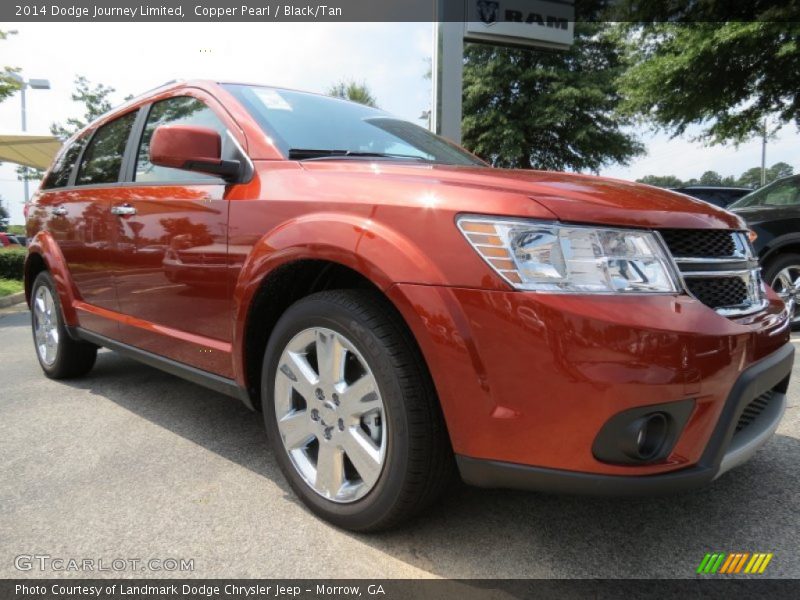 Copper Pearl / Black/Tan 2014 Dodge Journey Limited