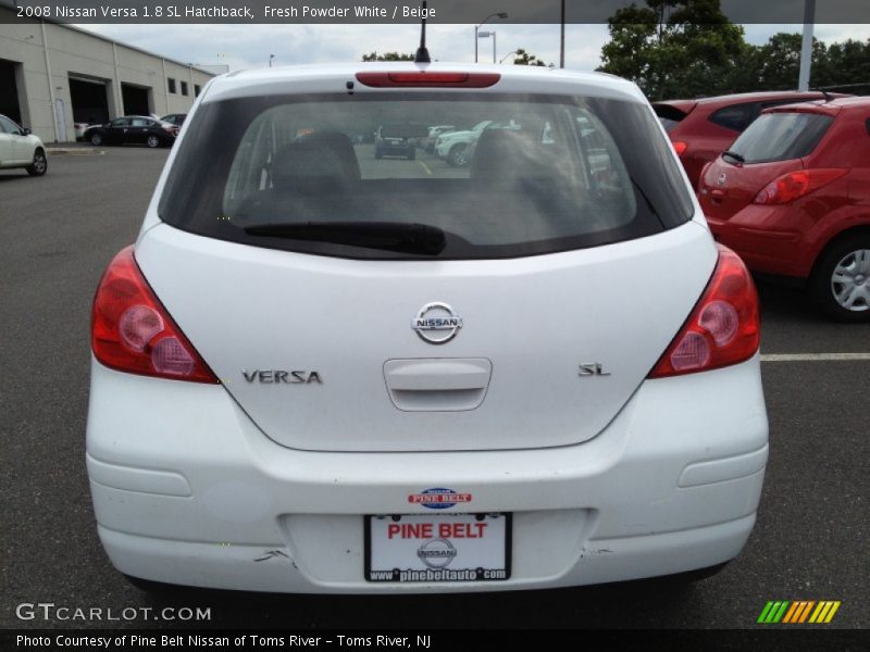 Fresh Powder White / Beige 2008 Nissan Versa 1.8 SL Hatchback