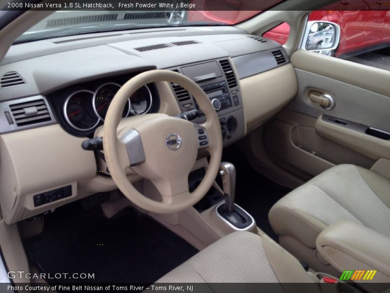 Fresh Powder White / Beige 2008 Nissan Versa 1.8 SL Hatchback