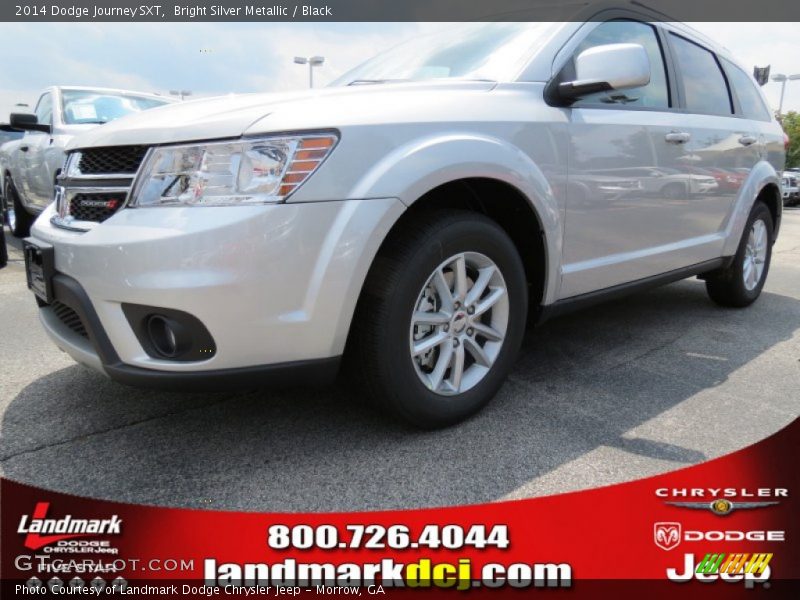 Bright Silver Metallic / Black 2014 Dodge Journey SXT