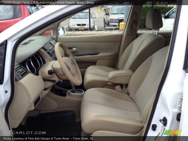 Fresh Powder White / Beige 2008 Nissan Versa 1.8 SL Hatchback