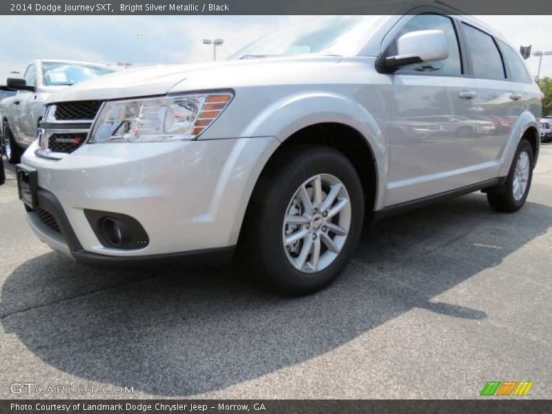 Bright Silver Metallic / Black 2014 Dodge Journey SXT