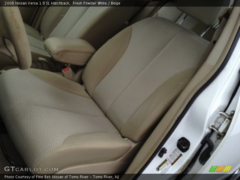 Fresh Powder White / Beige 2008 Nissan Versa 1.8 SL Hatchback