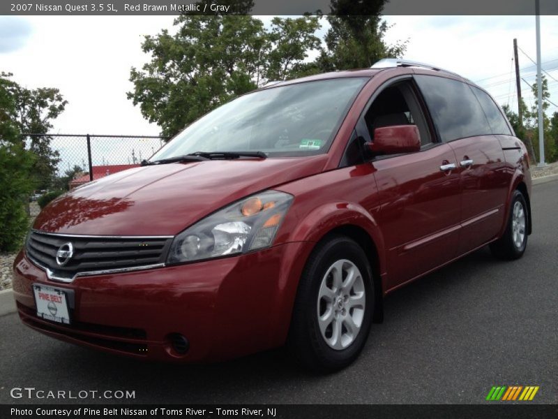 Red Brawn Metallic / Gray 2007 Nissan Quest 3.5 SL