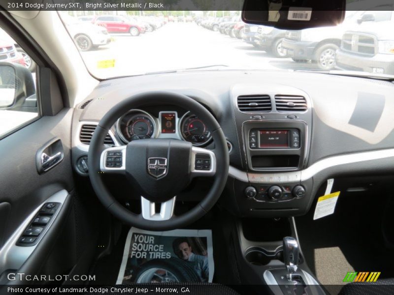 Bright Silver Metallic / Black 2014 Dodge Journey SXT