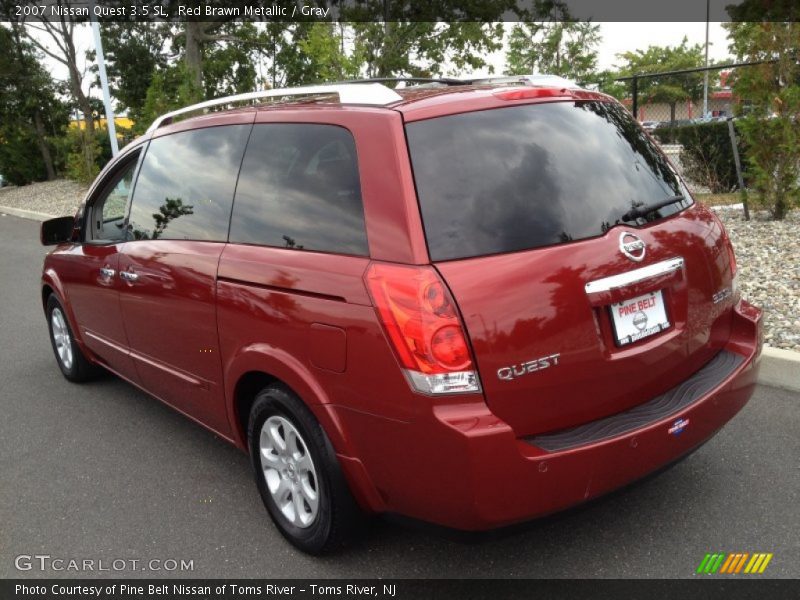 Red Brawn Metallic / Gray 2007 Nissan Quest 3.5 SL