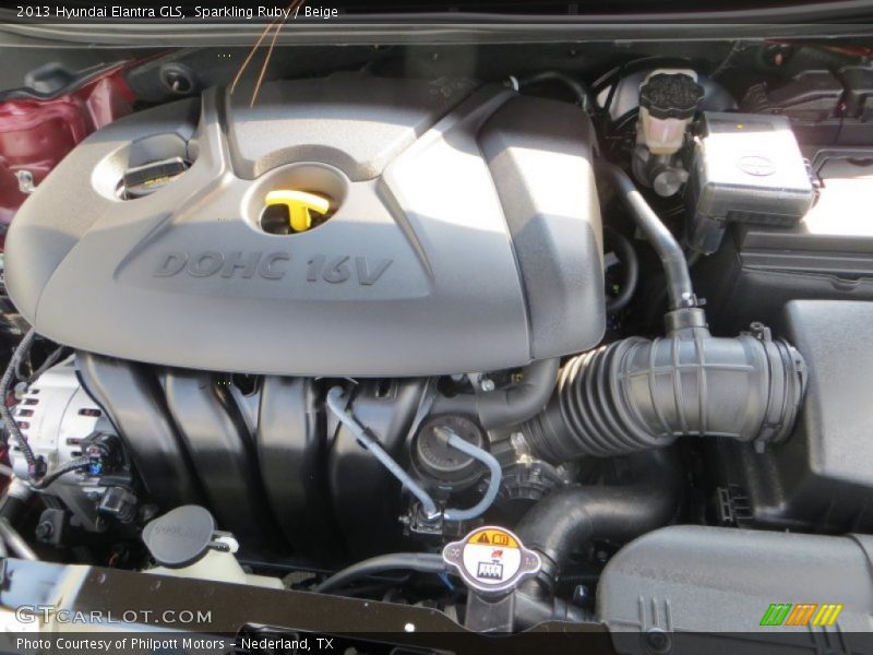 Sparkling Ruby / Beige 2013 Hyundai Elantra GLS