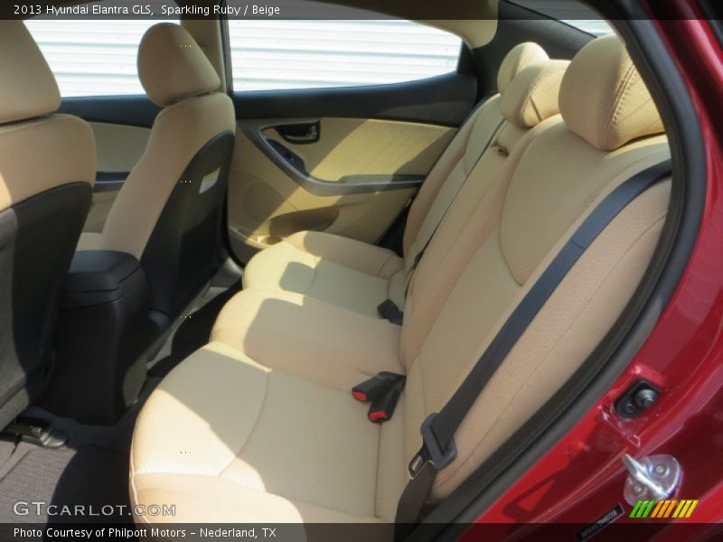 Sparkling Ruby / Beige 2013 Hyundai Elantra GLS