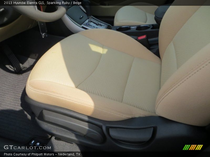 Sparkling Ruby / Beige 2013 Hyundai Elantra GLS