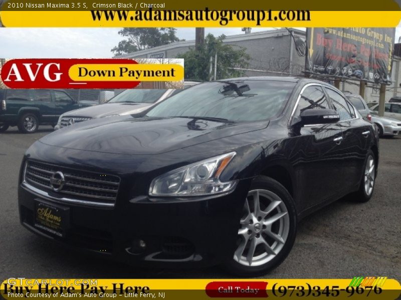 Crimson Black / Charcoal 2010 Nissan Maxima 3.5 S