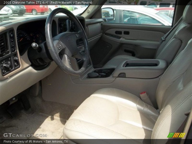 Redfire Metallic / Tan/Neutral 2003 Chevrolet Tahoe Z71 4x4