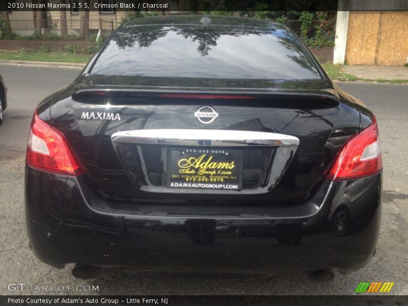 Crimson Black / Charcoal 2010 Nissan Maxima 3.5 S