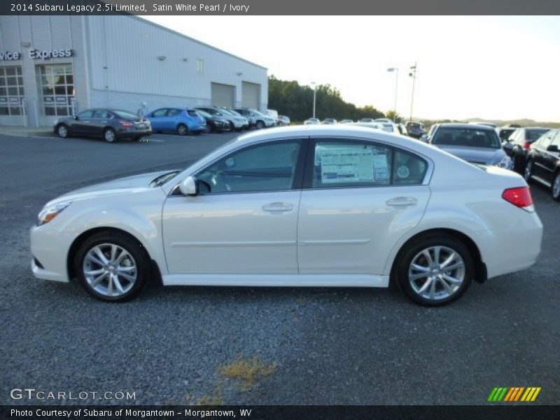 Satin White Pearl / Ivory 2014 Subaru Legacy 2.5i Limited