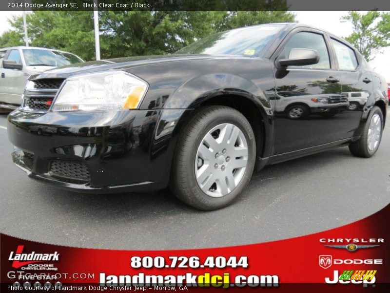 Black Clear Coat / Black 2014 Dodge Avenger SE