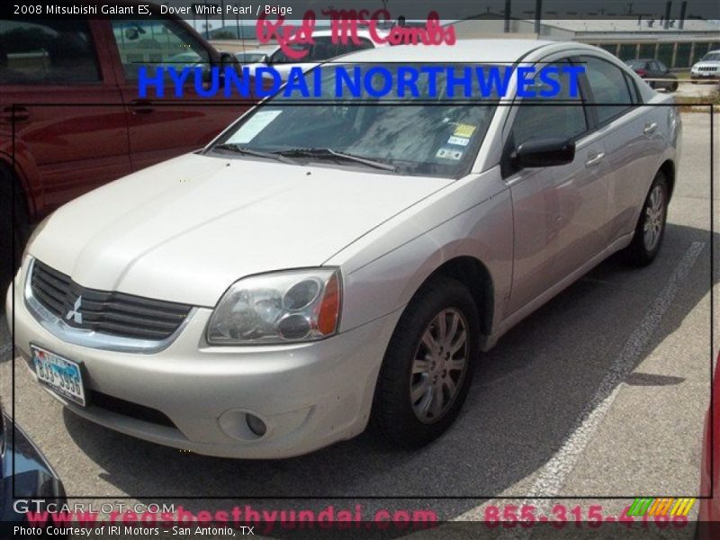 Dover White Pearl / Beige 2008 Mitsubishi Galant ES