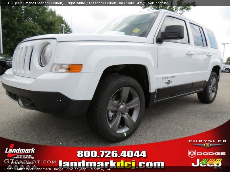 Bright White / Freedom Edition Dark Slate Gray/Silver Stitching 2014 Jeep Patriot Freedom Edition