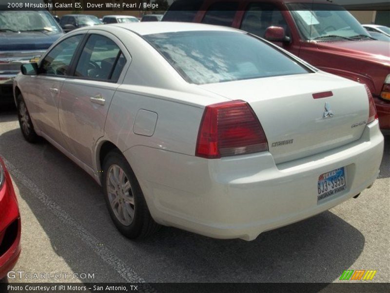 Dover White Pearl / Beige 2008 Mitsubishi Galant ES
