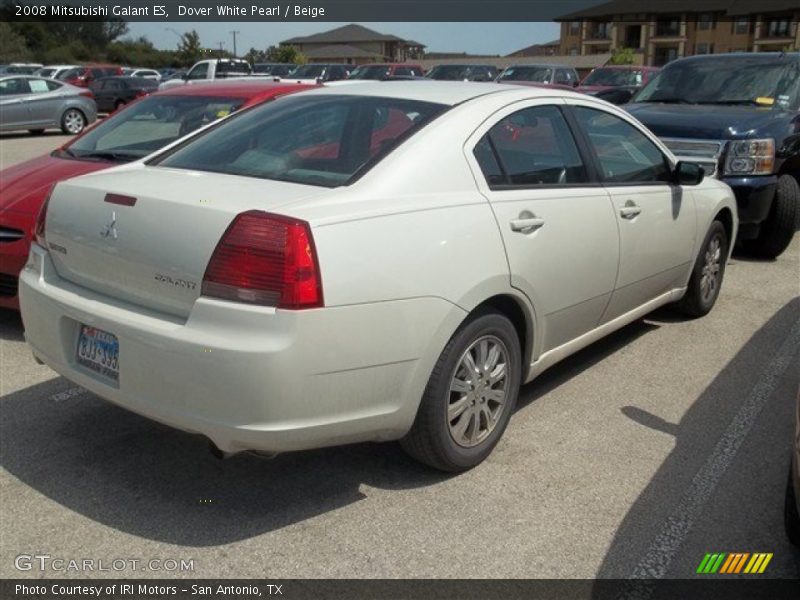 Dover White Pearl / Beige 2008 Mitsubishi Galant ES