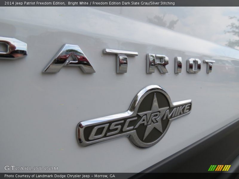 Bright White / Freedom Edition Dark Slate Gray/Silver Stitching 2014 Jeep Patriot Freedom Edition